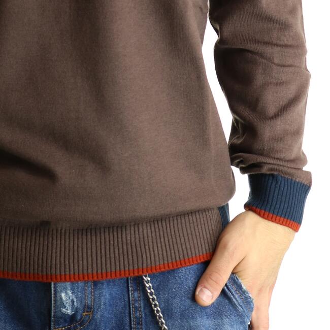 MAGLIA POLSINI A CONTRASTO SSEINSE - Mad Fashion | img vers.650x/